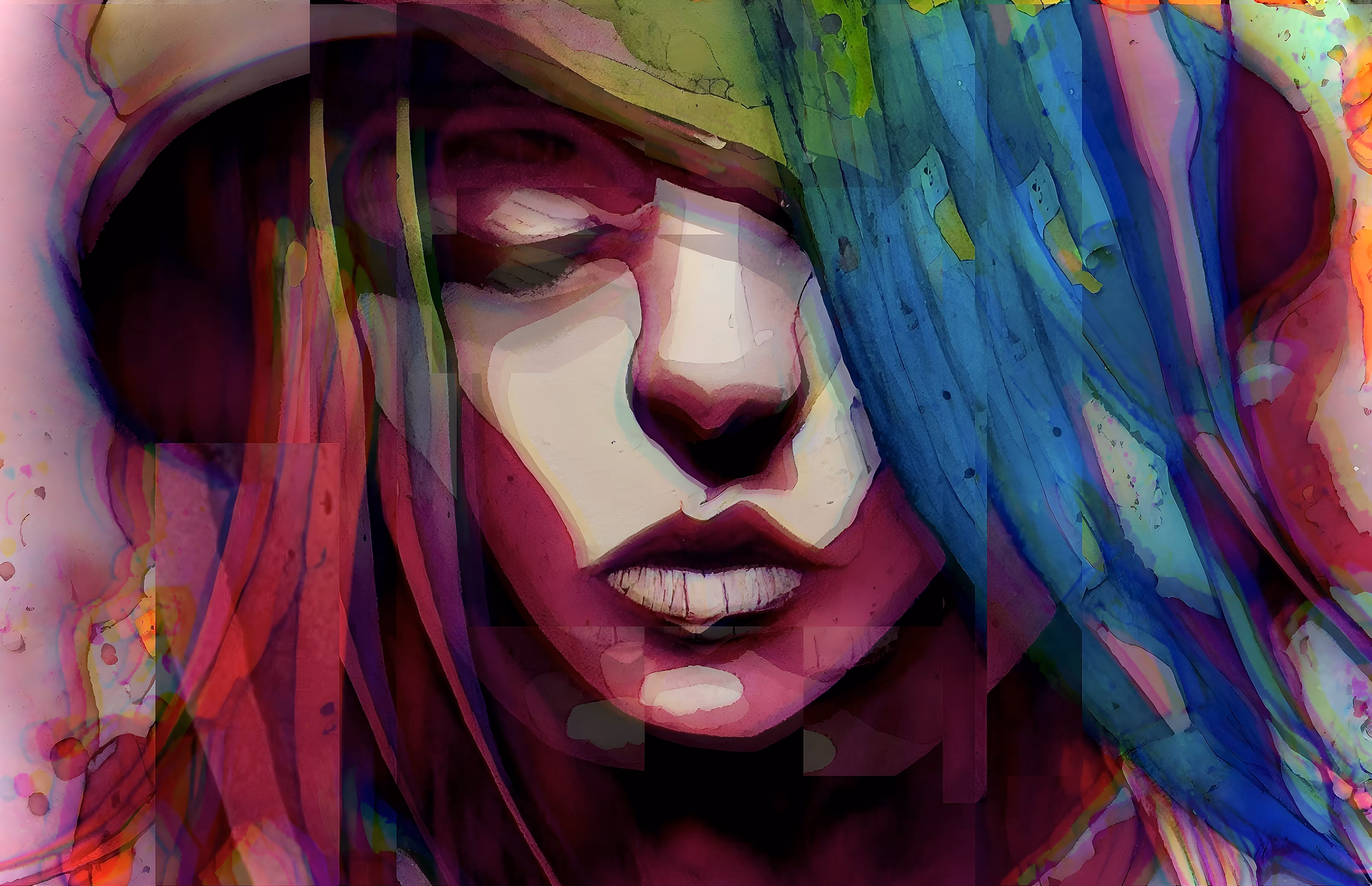 Introspection • Collage with Color Shift