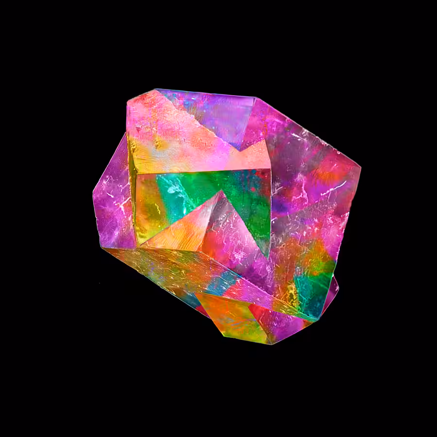 English Australian Mineral Mix (Fluorite and Opal)