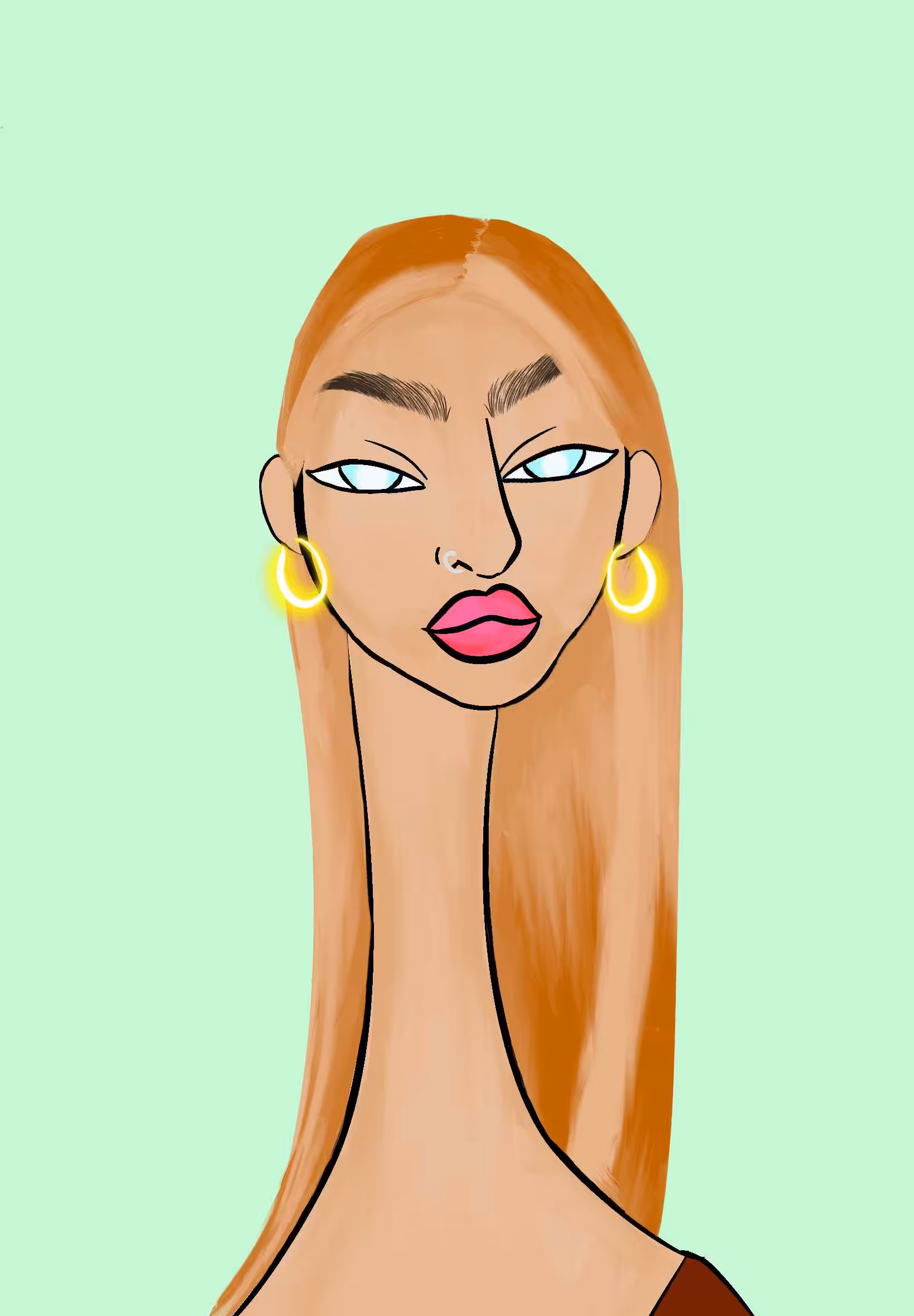 Long Neckie Ladies: Long Neckie Lady #495