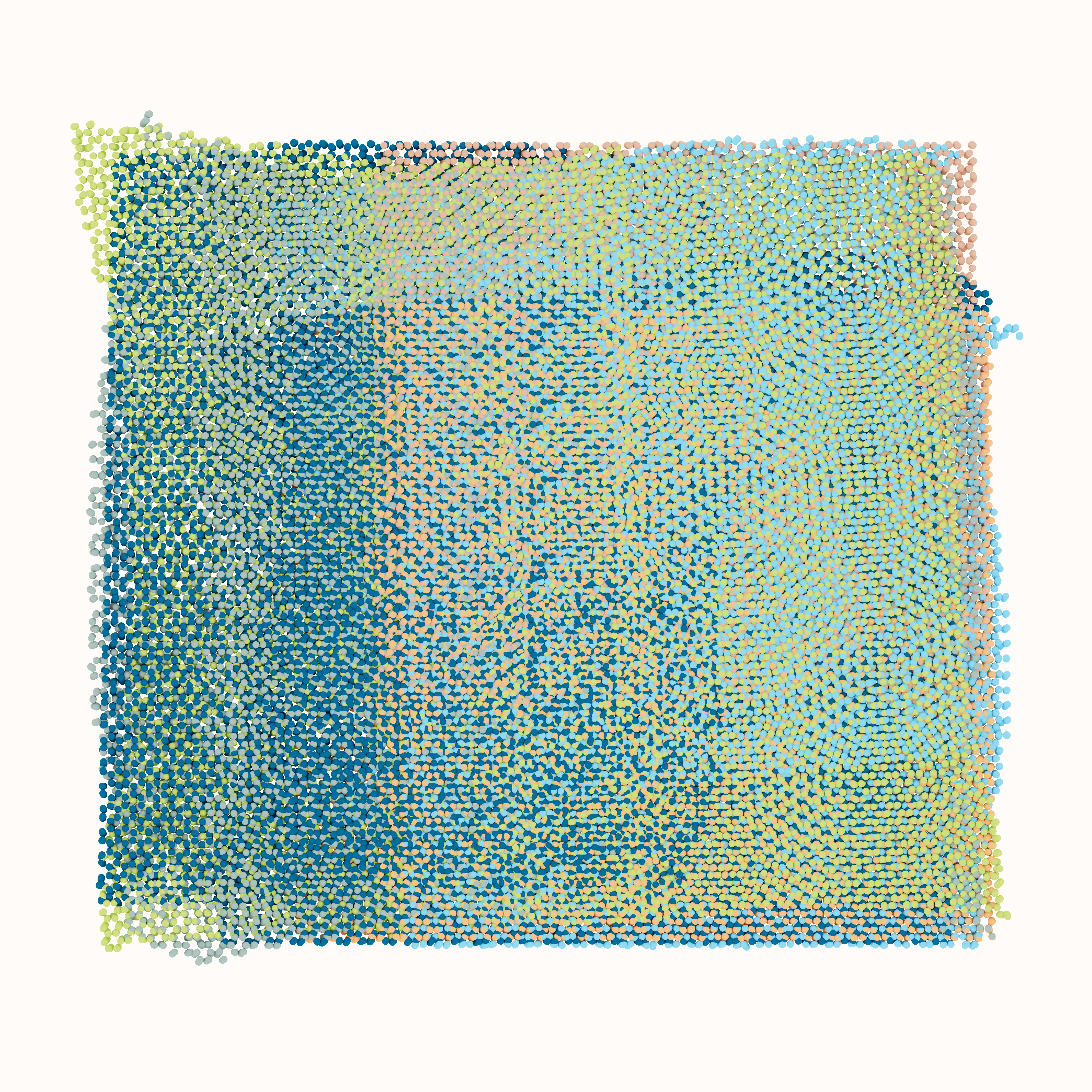 Colour Field Mesh Painting #30