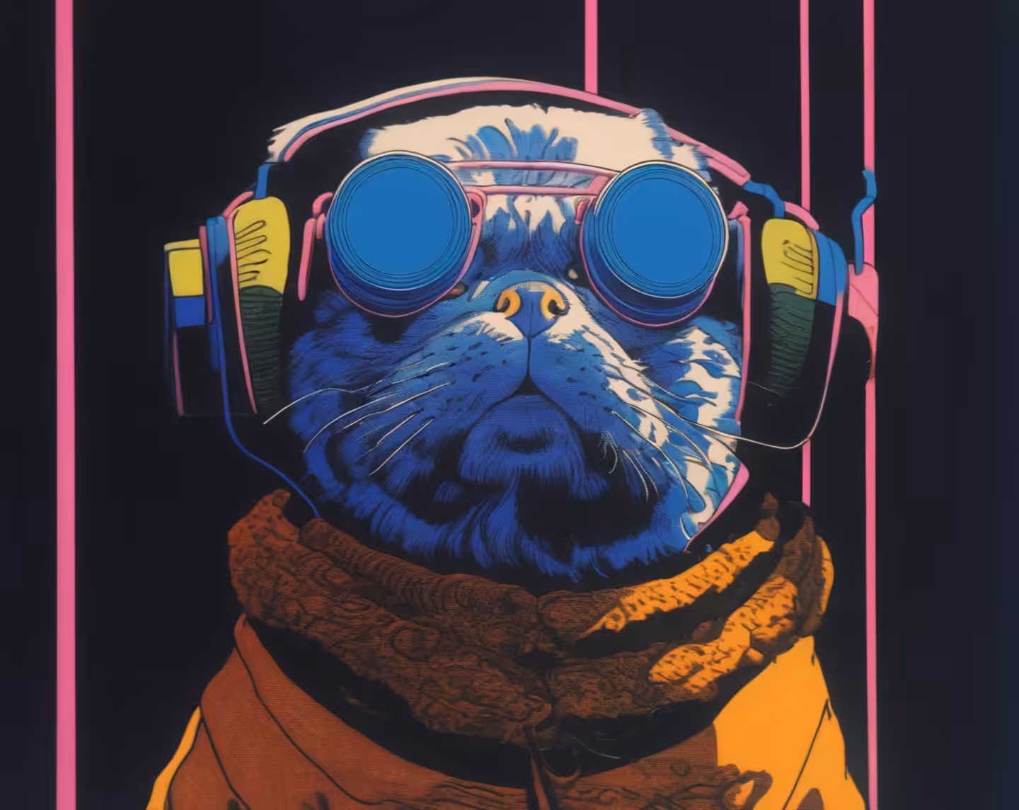 Retro Anime Pug #7