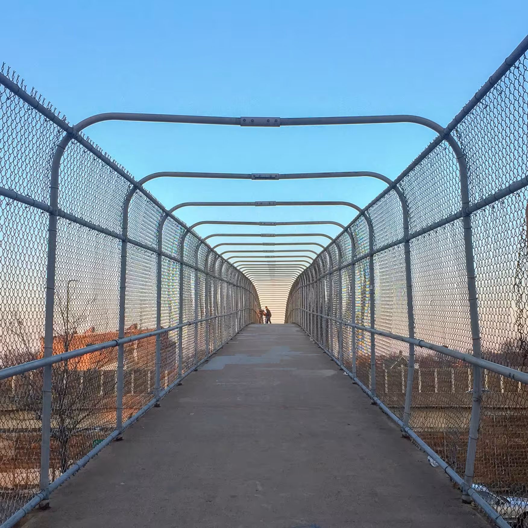 The old 24th St Pedestrian Bridge in Minneapolis