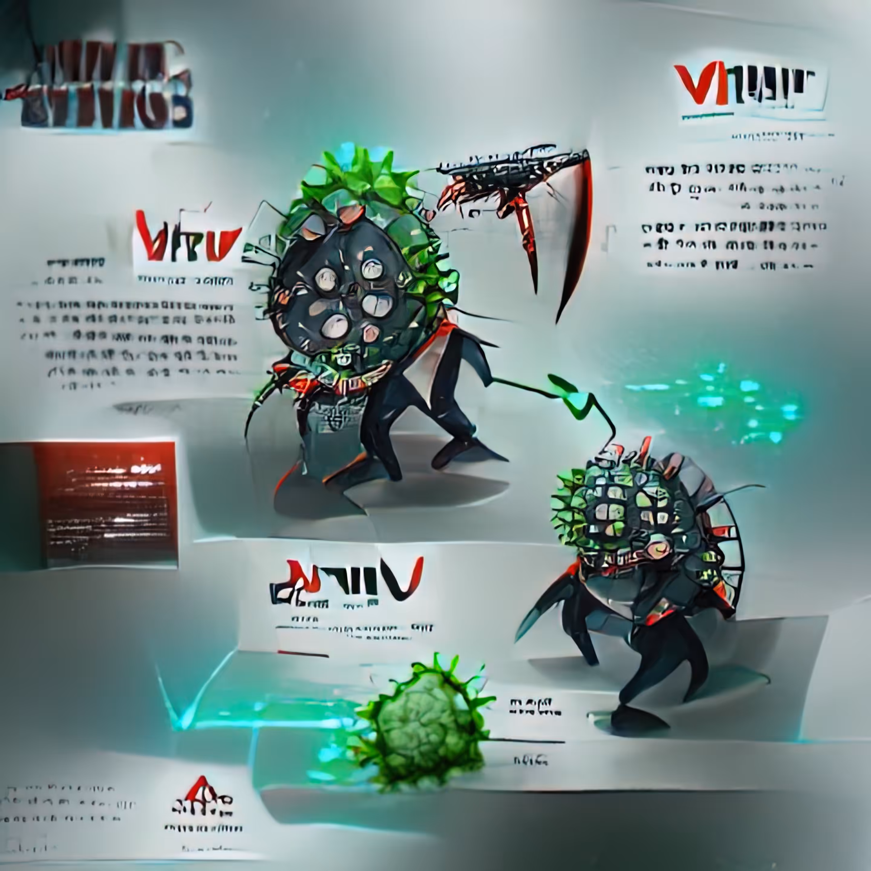 Virus attacking concept #1