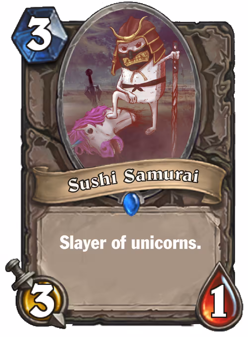 Sushi Samurai Card