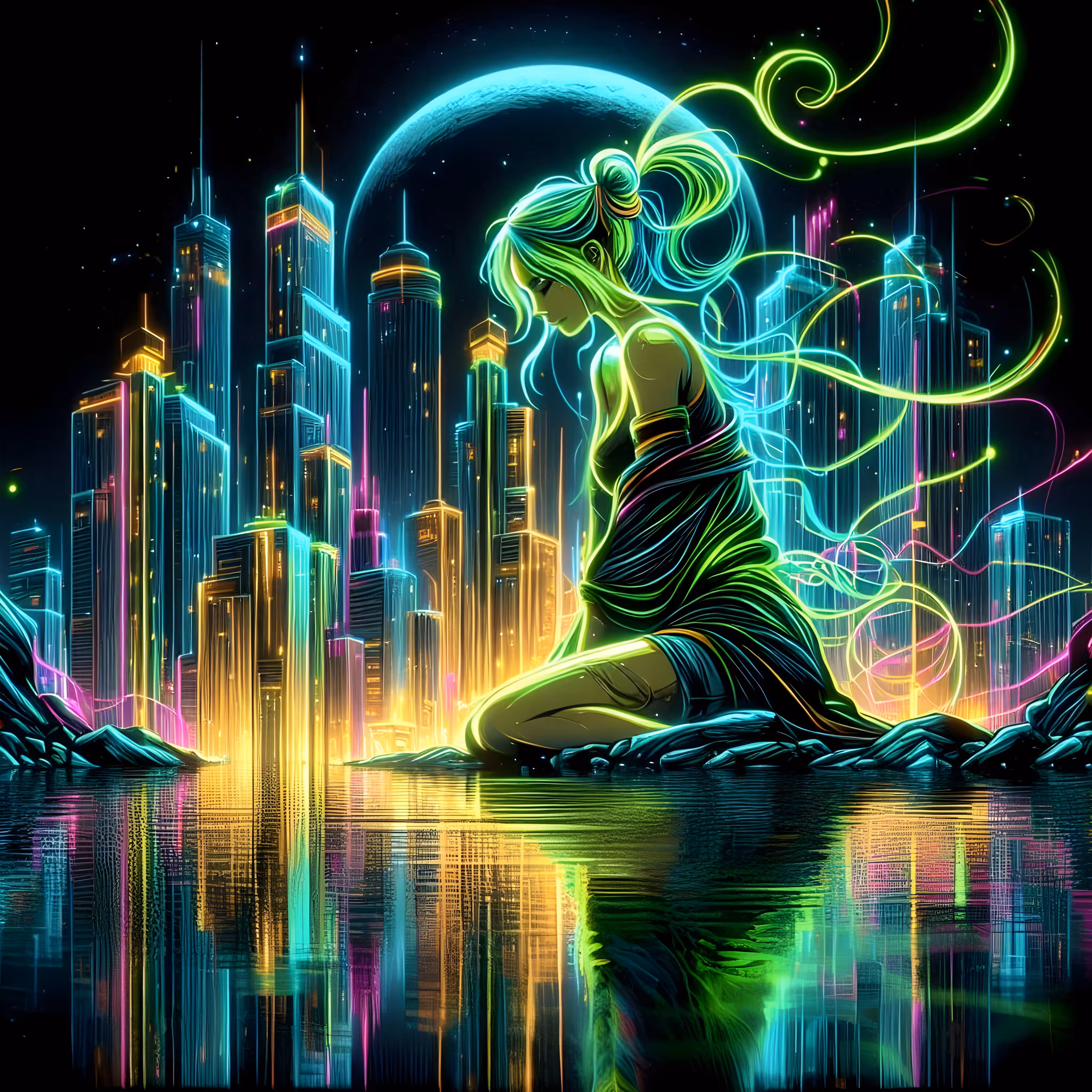 Neon sky