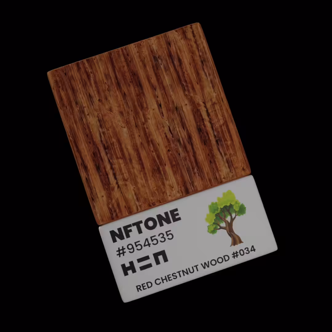 NFTONE - Red Chestnut Wood - #034 - H=N Material Swatches Collection
