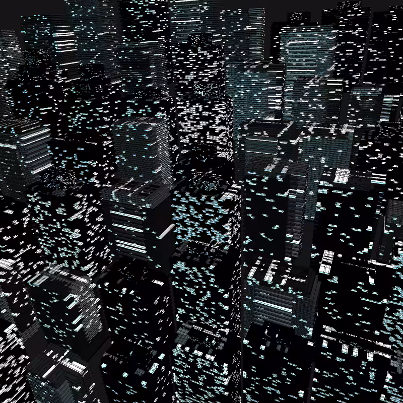 Night city glow #42