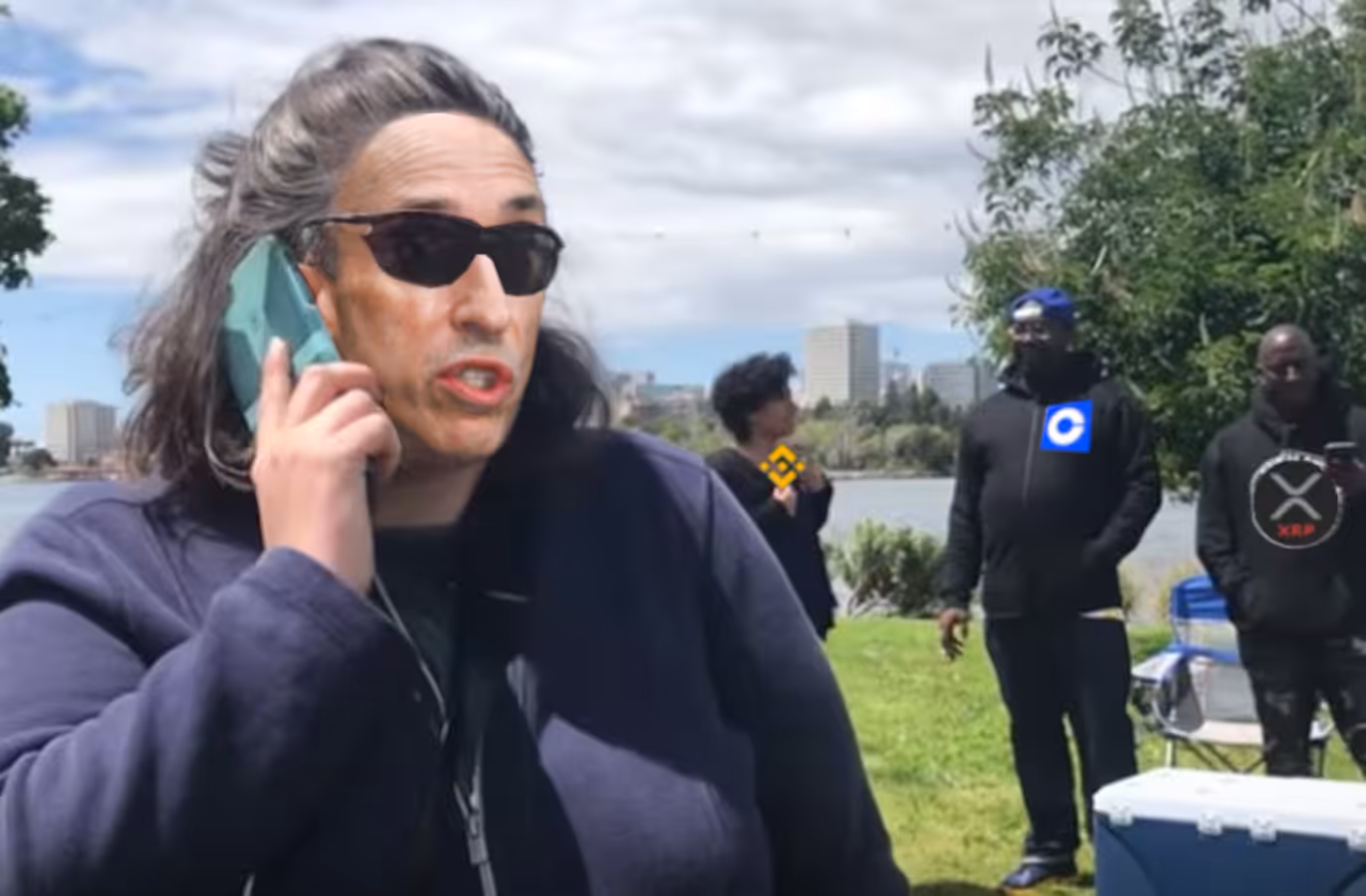 "I'd like to report some people making money over here."