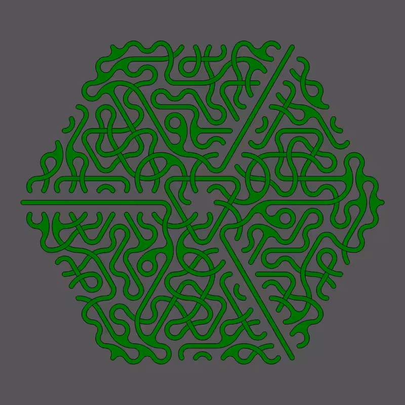 Threefold Symmetry - Dark Variations #510