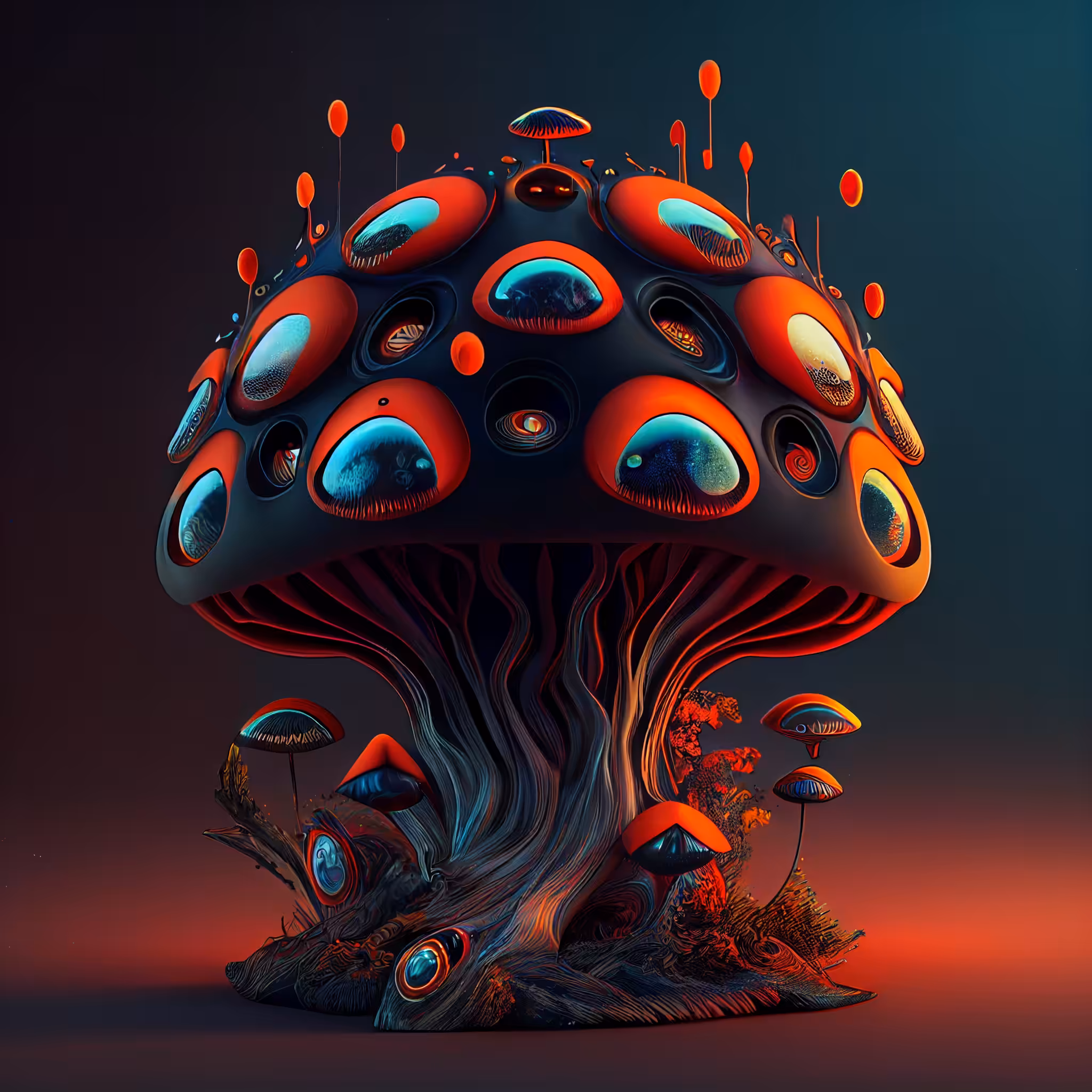 Galaxy Mushroom Tree