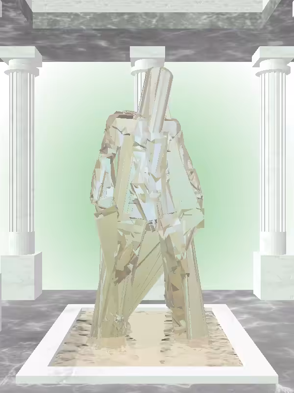HeavenComputer: The Fragmented Shooter Olive Rust Man #7726