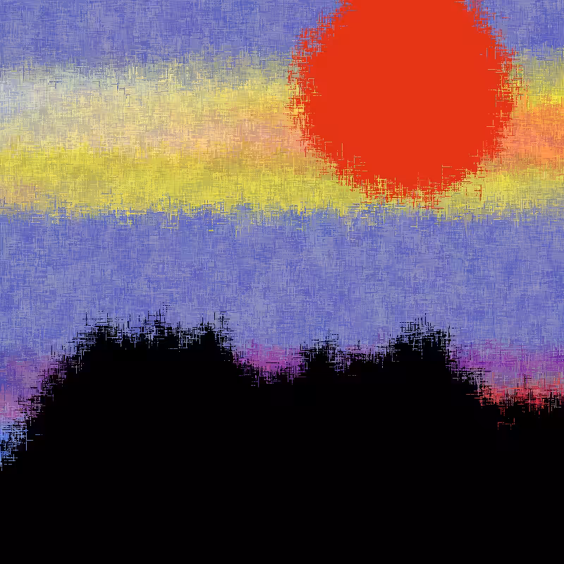 Sunset in memory #12
