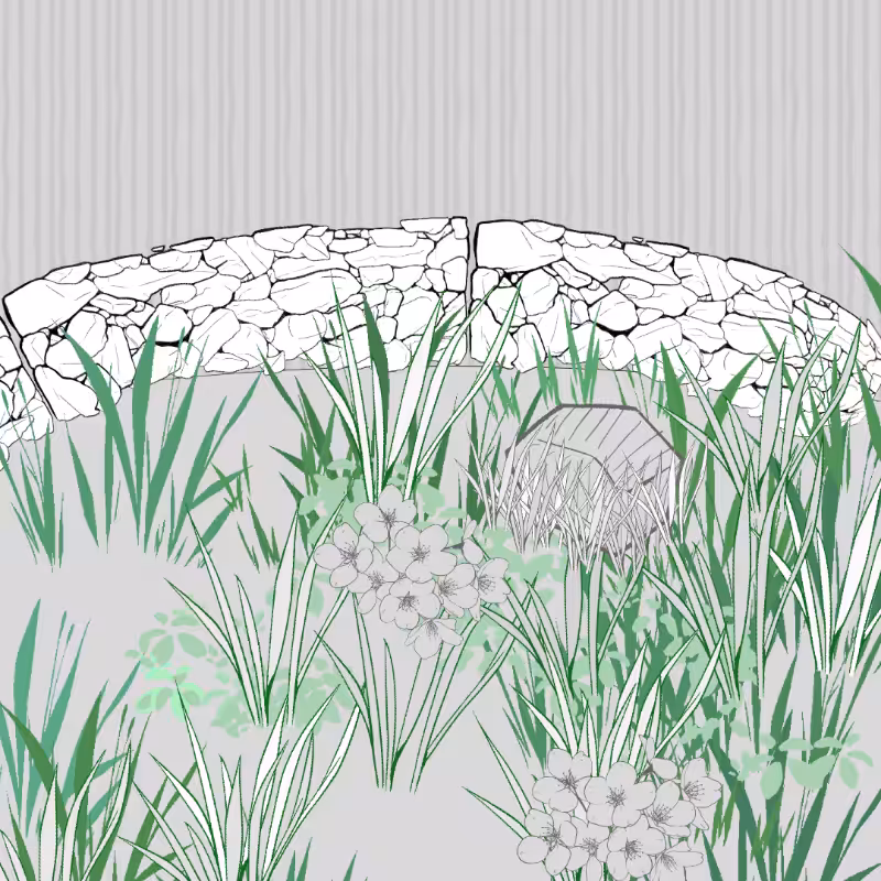 Wild Grass and Rubble #106