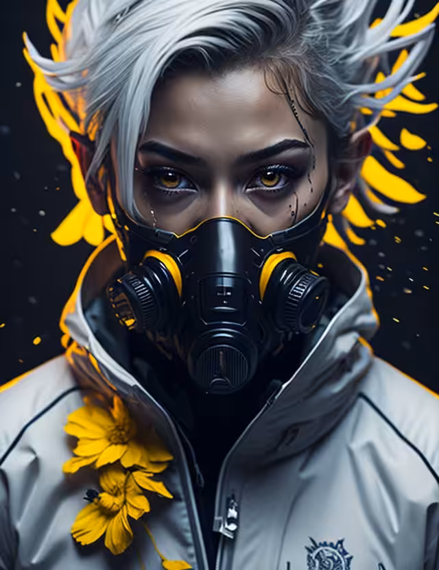 FLOWER and MASK #08
