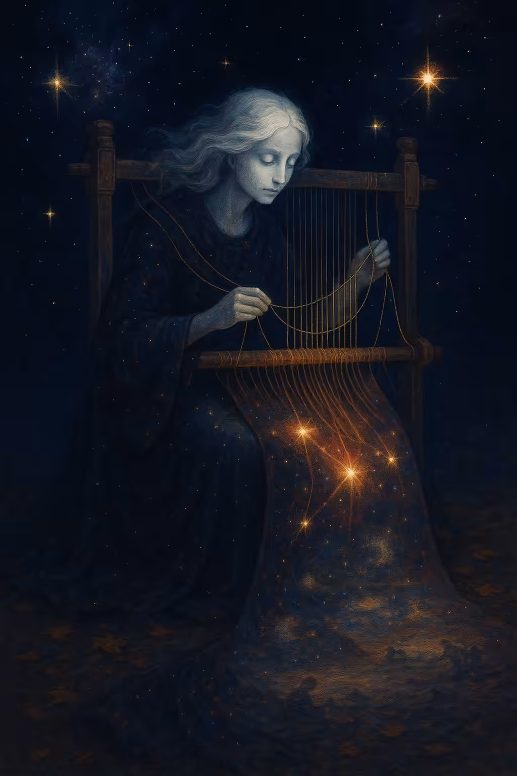 She Knits the Night
