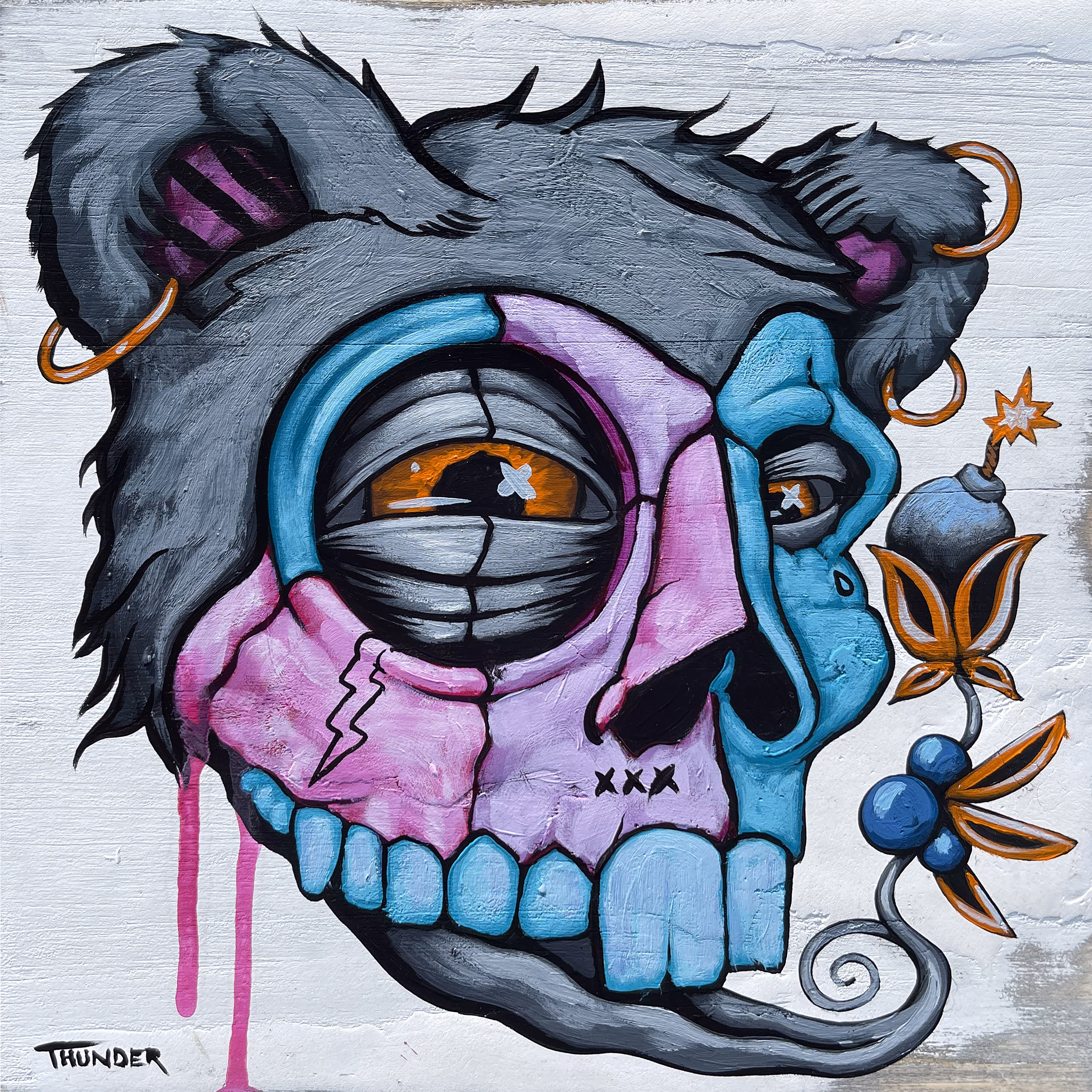 Bear With Rabbit Skull 2