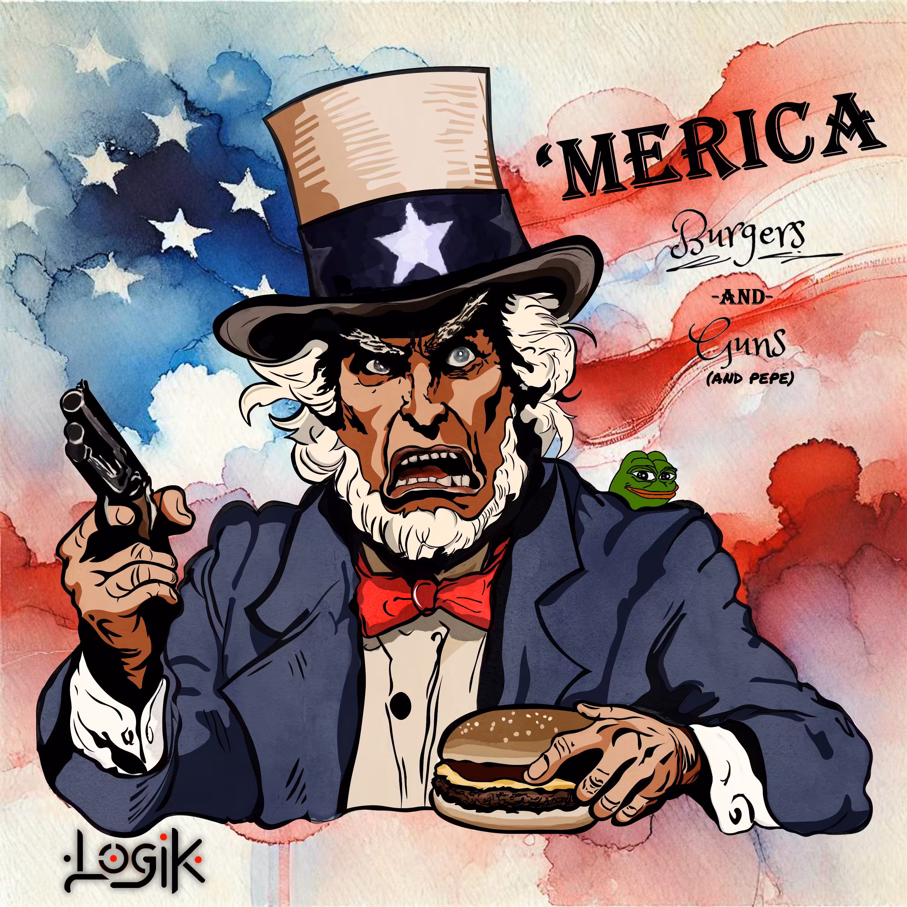 'Merica Burgers and Guns (And Pepe)