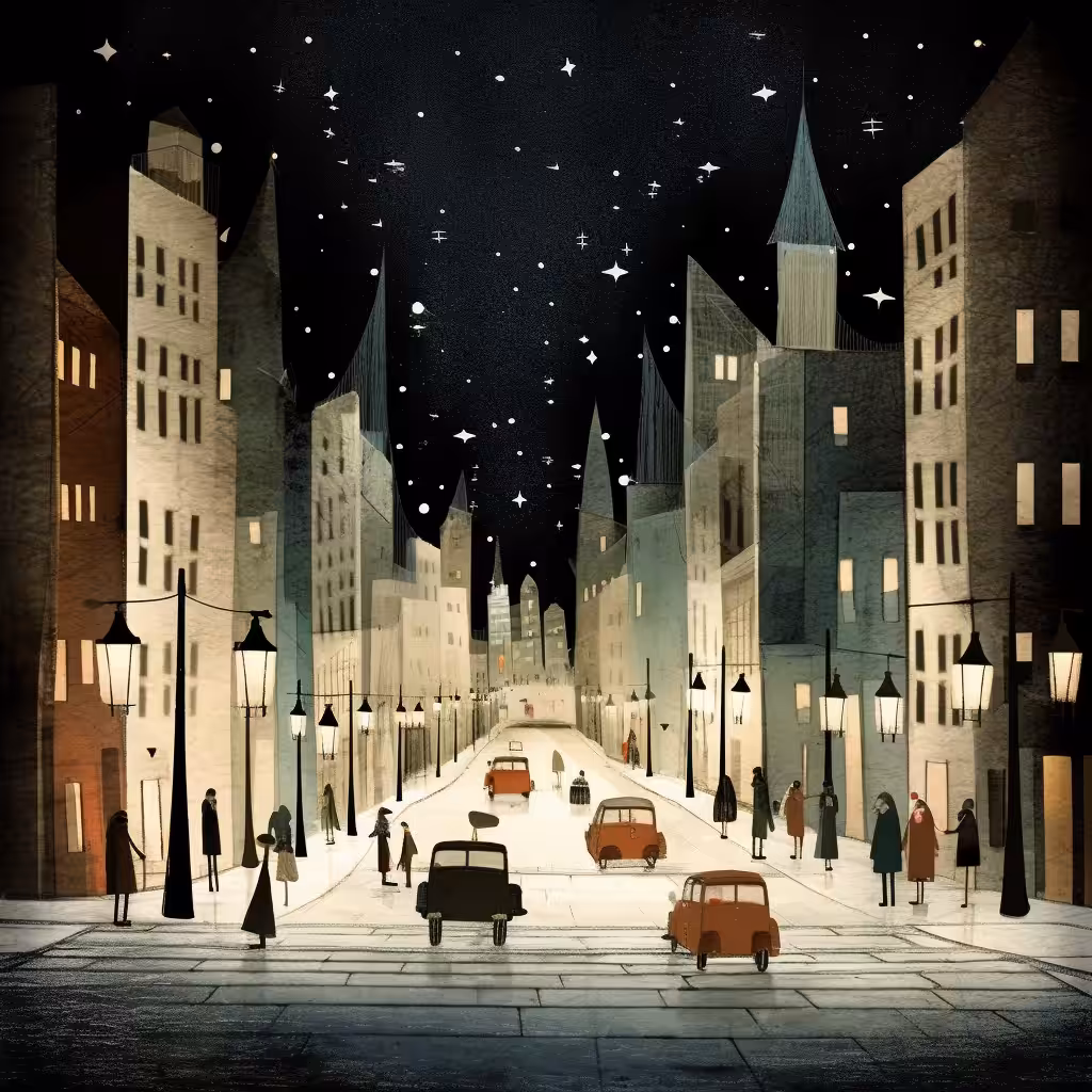 Places to BE.  : Street at night