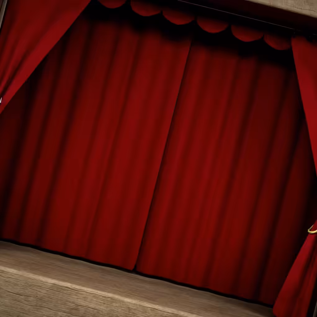 Behind the curtain