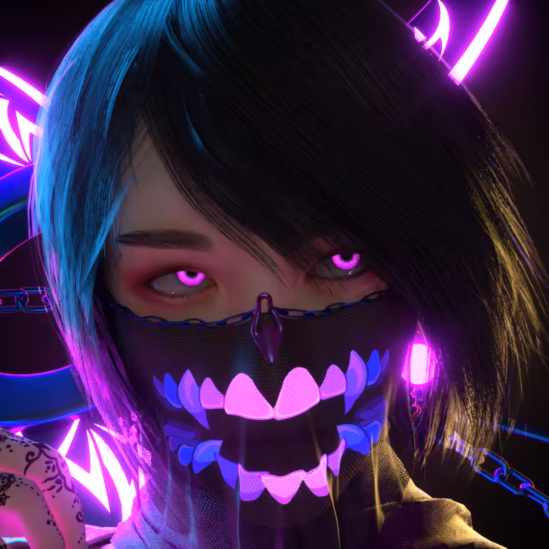 KUNOICHI FACE CLOSE UP-AUCTION