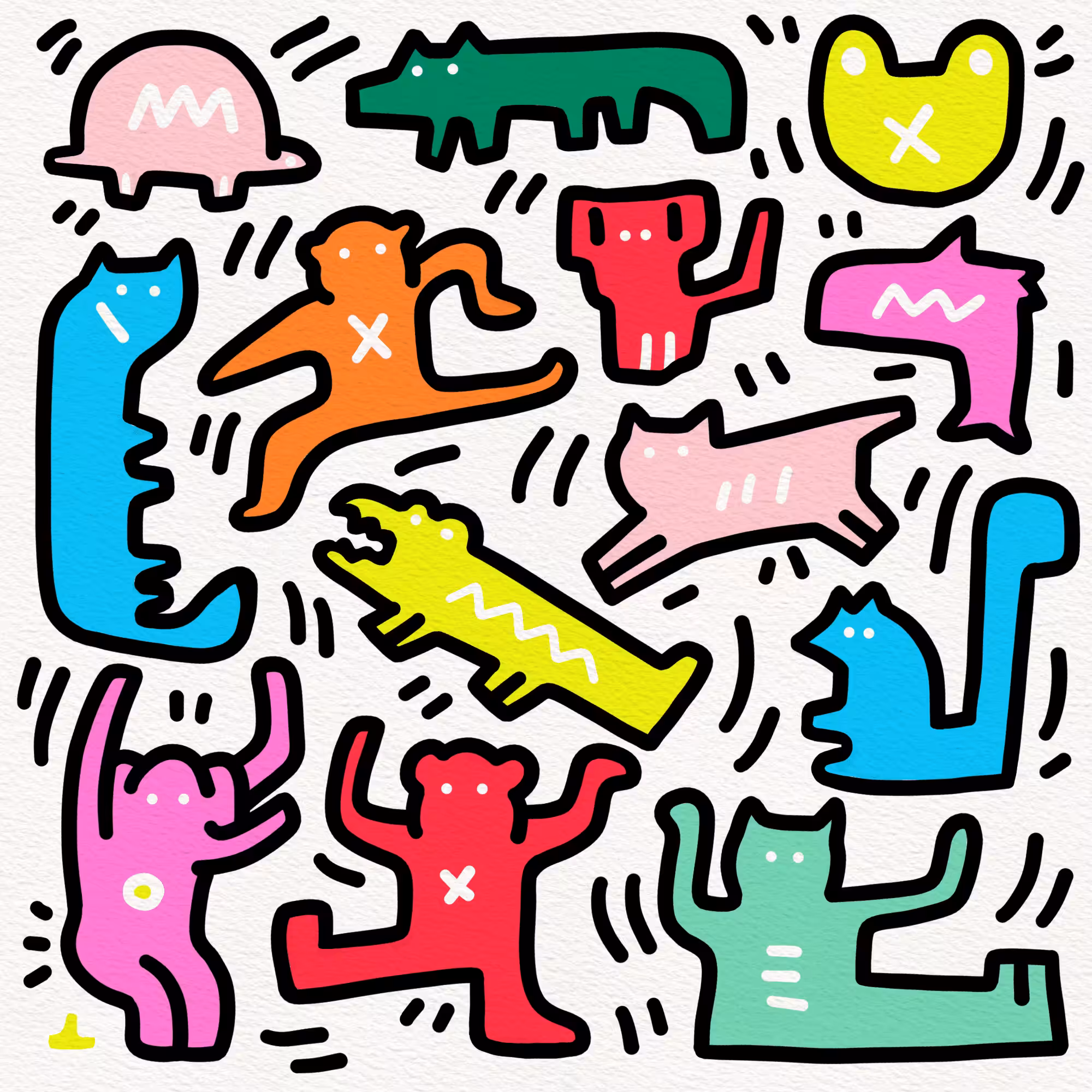 WSS in Keith Haring's World  #26