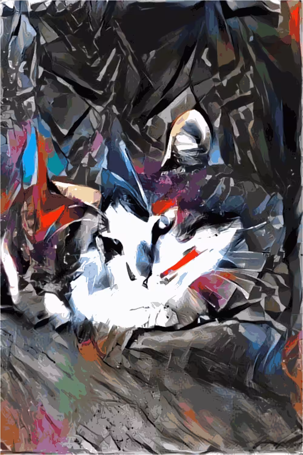 Cat in shadows