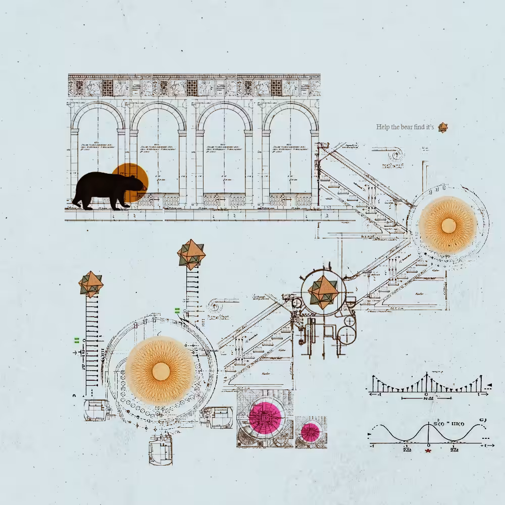 Help the bear find it's way