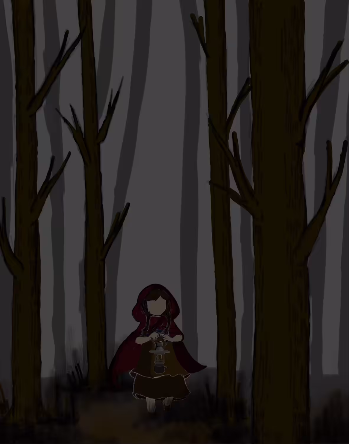 girl trapped in a shadow