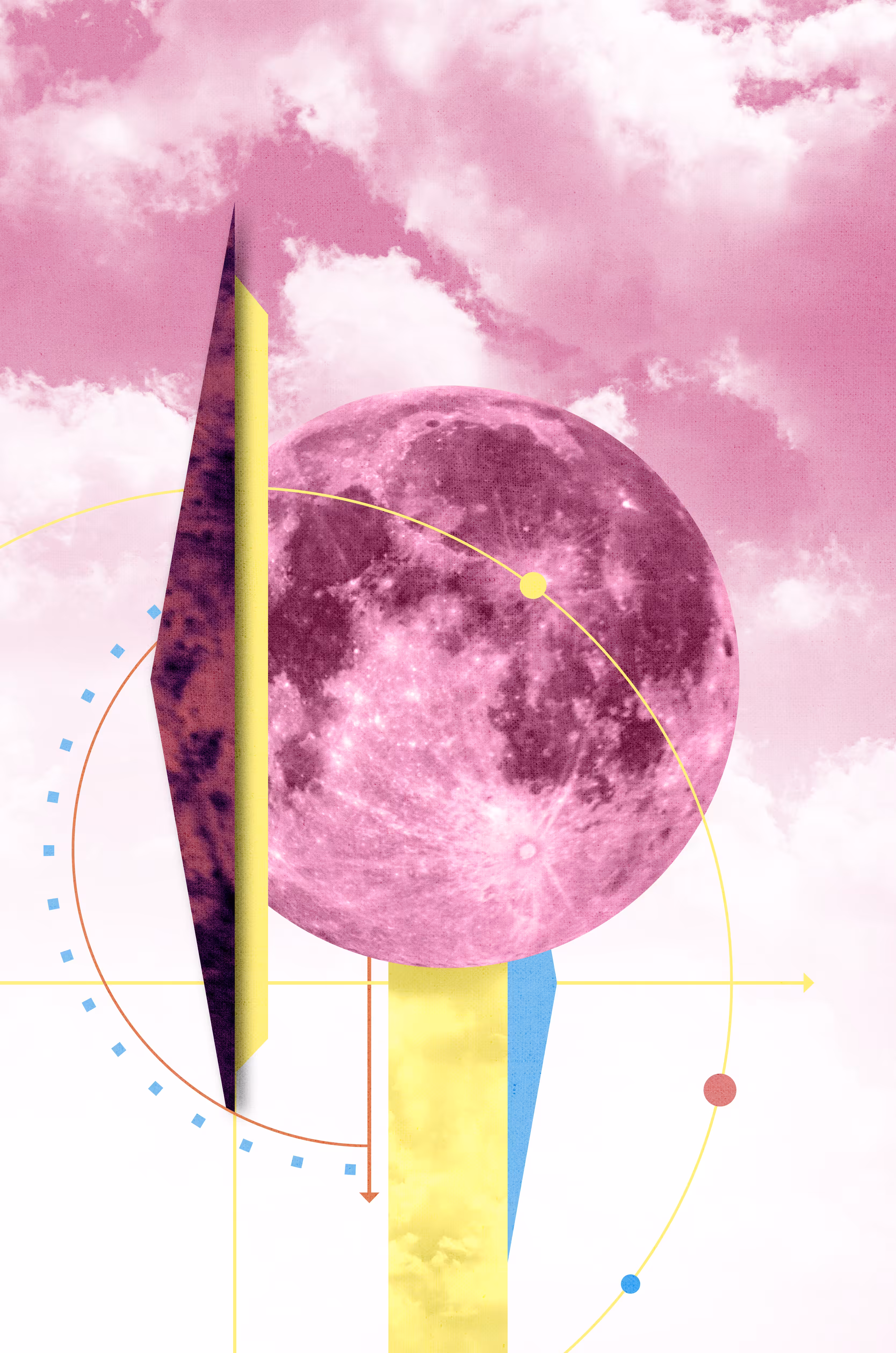 Pink Moon Clouds