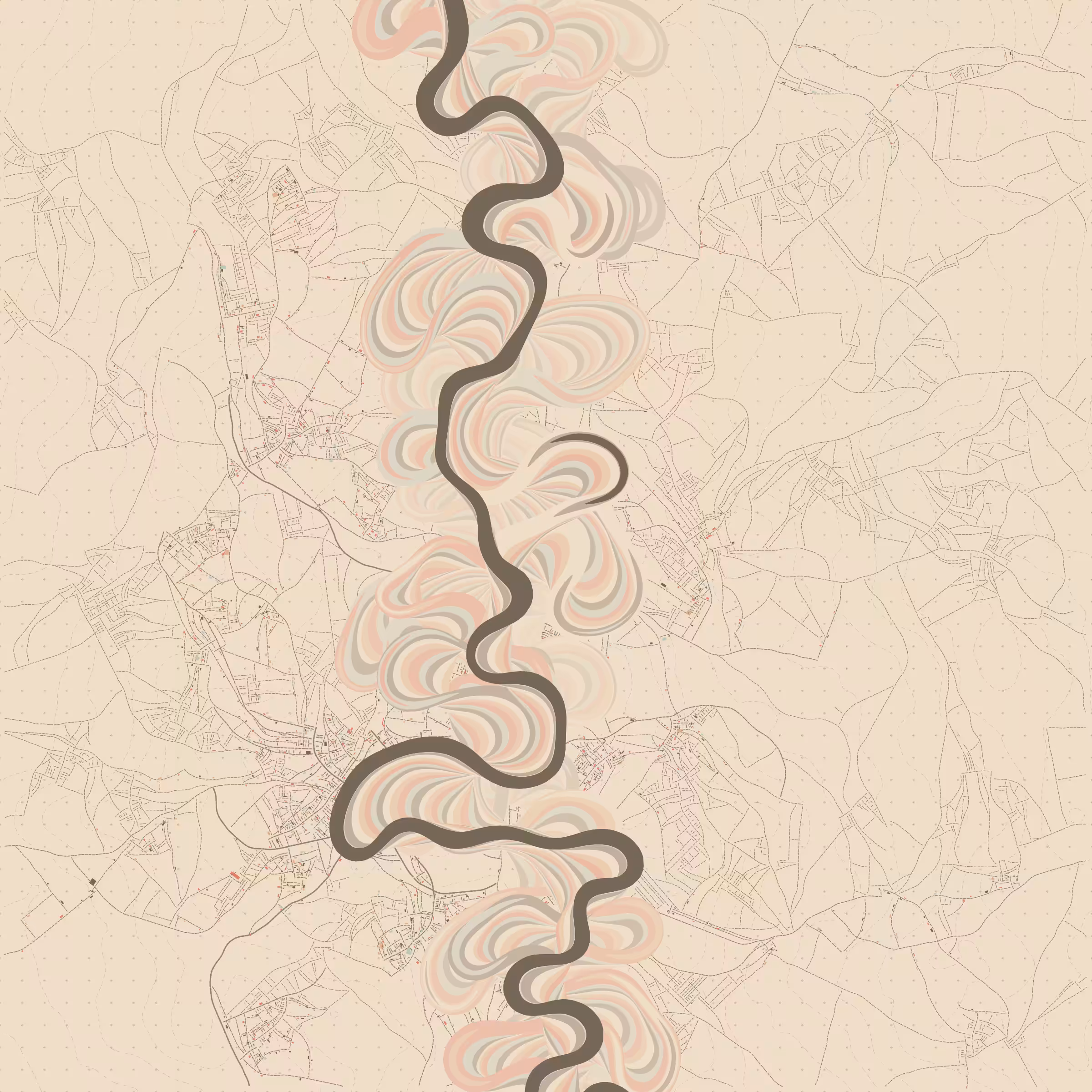 Ancient Courses of Fictional Rivers #265