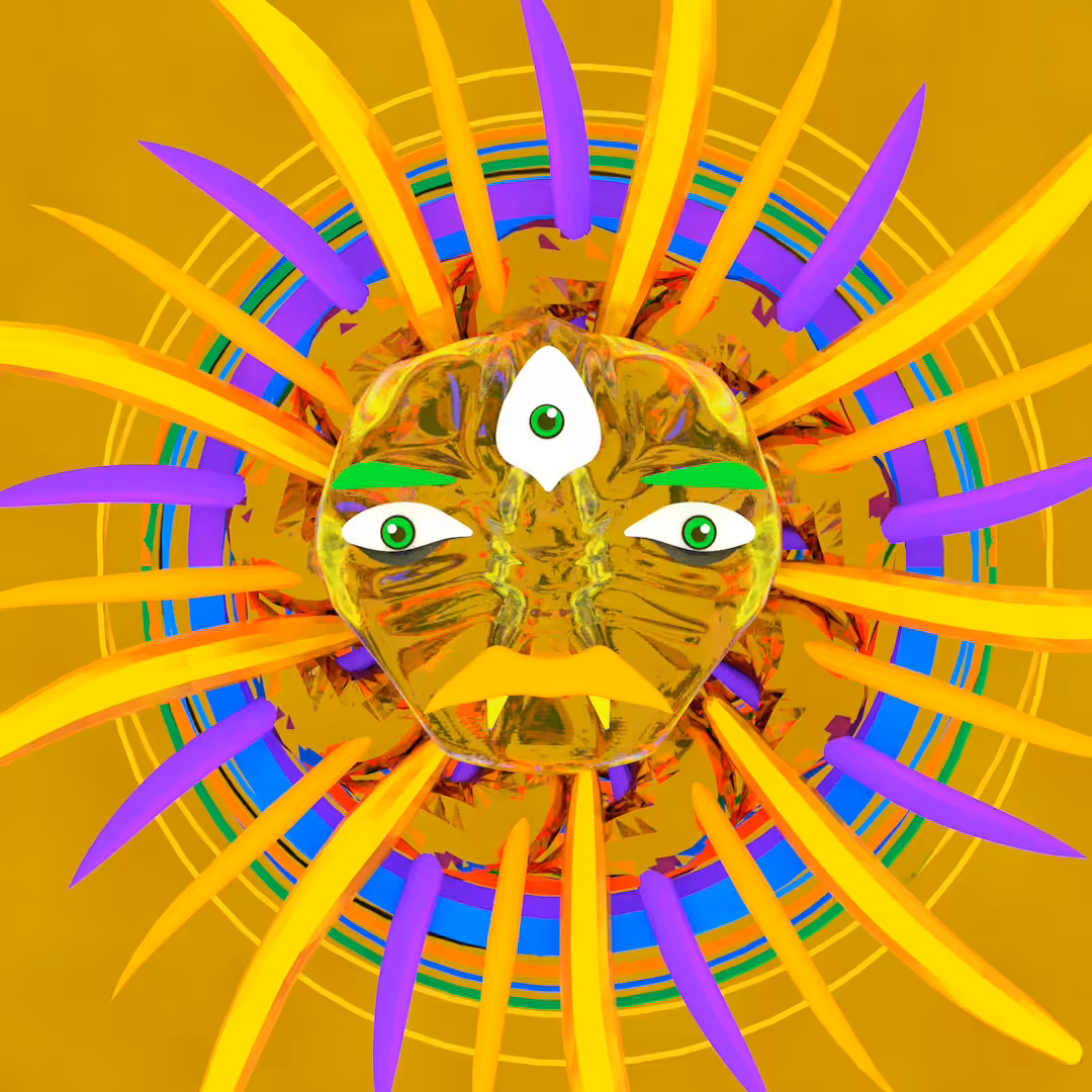 Angry Flower - Yellow