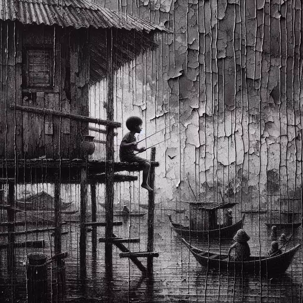 Boy fishing 