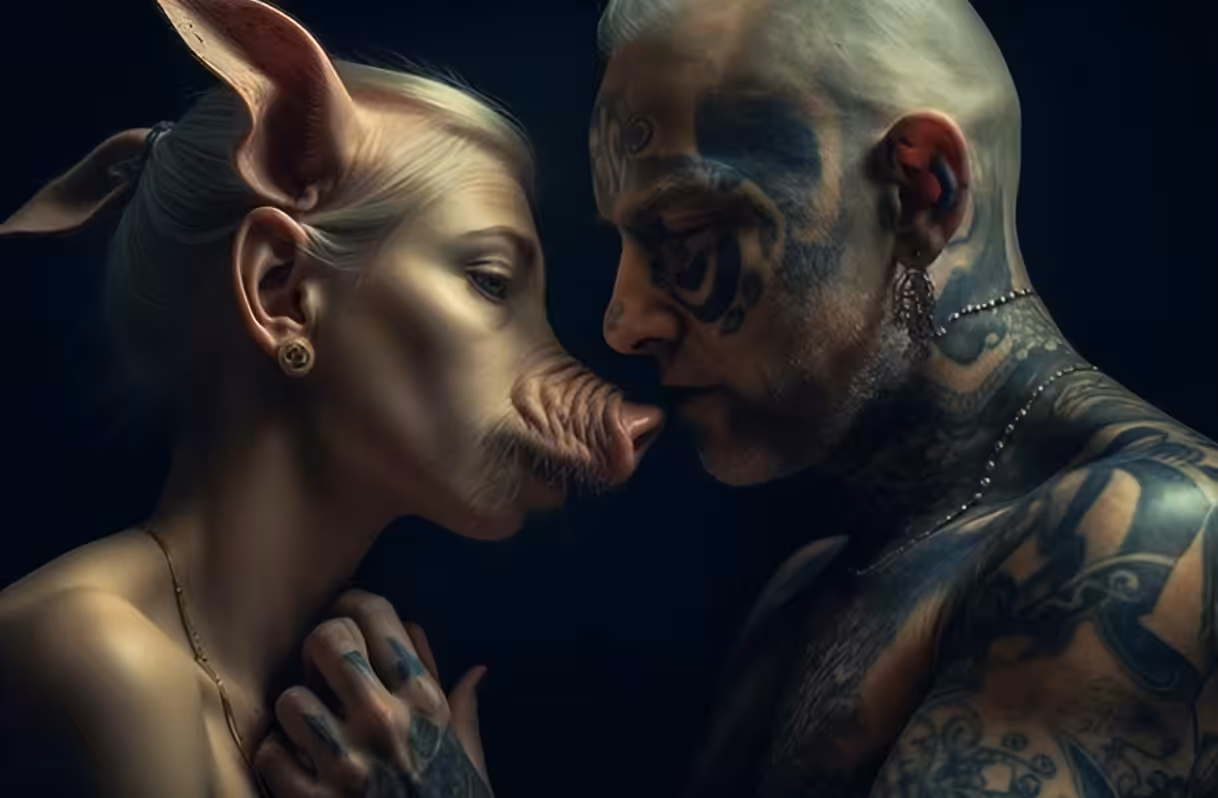 Snout-to-Snout Sweethearts
