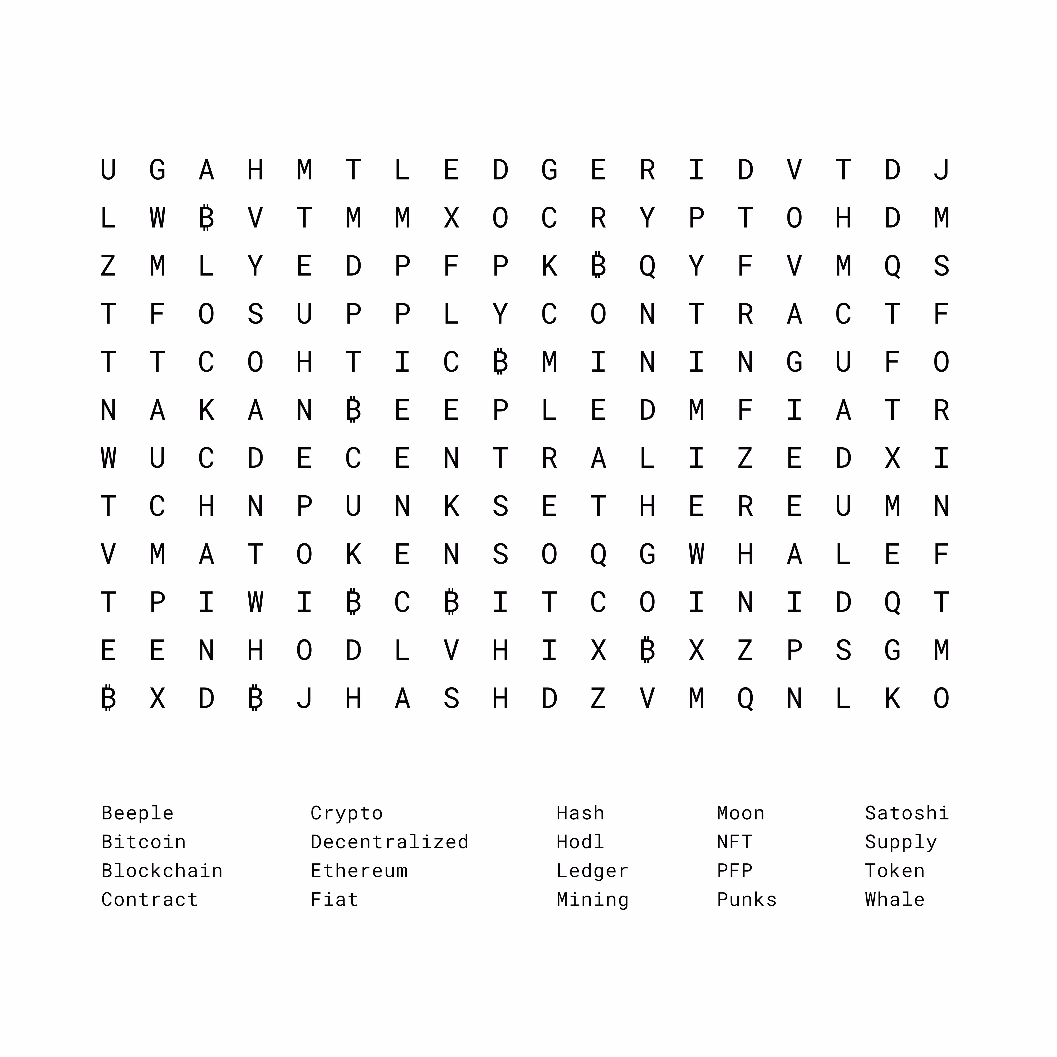 ⌕ Crypto.Word.Search ⌕
