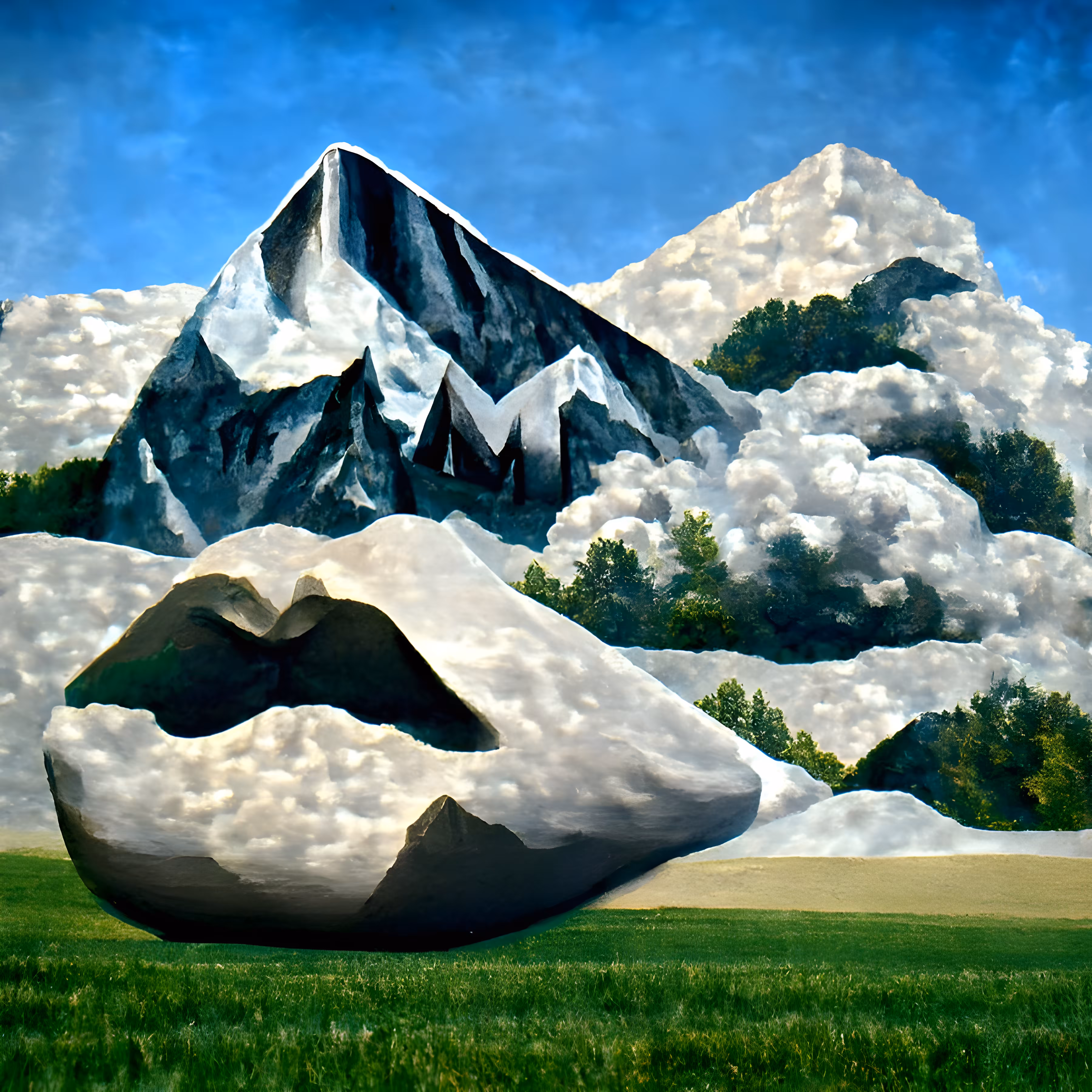 Mountain Mixture 8K By René Magritte