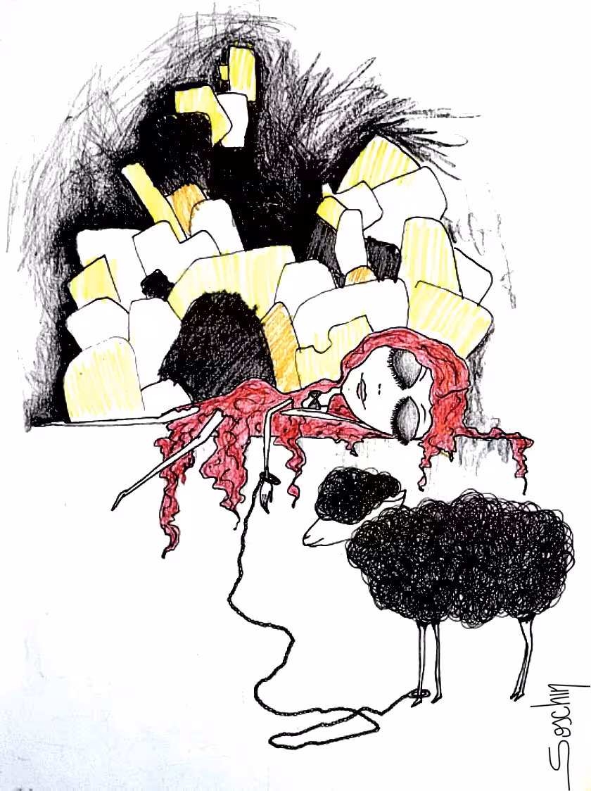 Blooming women: Sheep