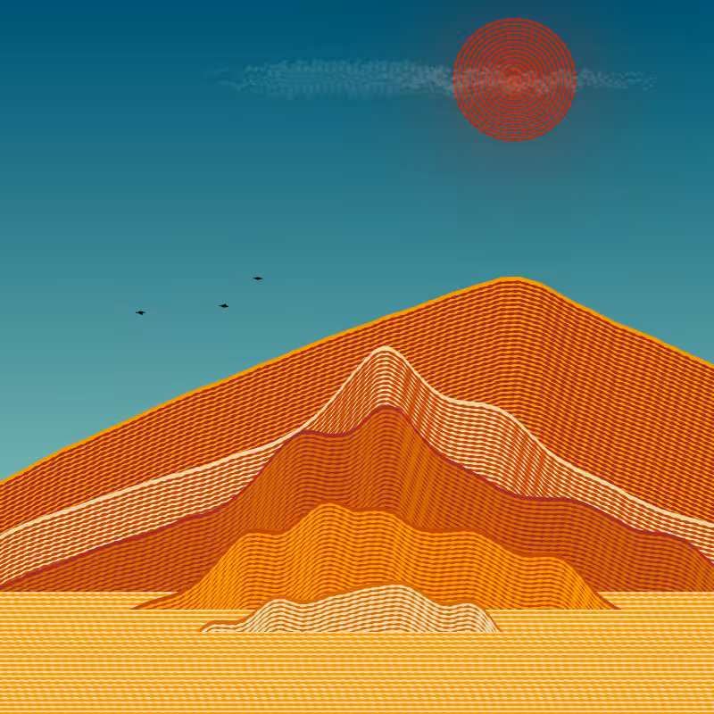 Painted Mountain Sunset #228