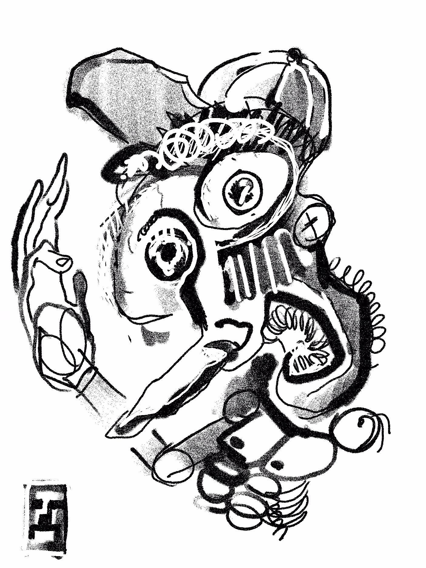 Drawing #1 from the 'On the go' serie