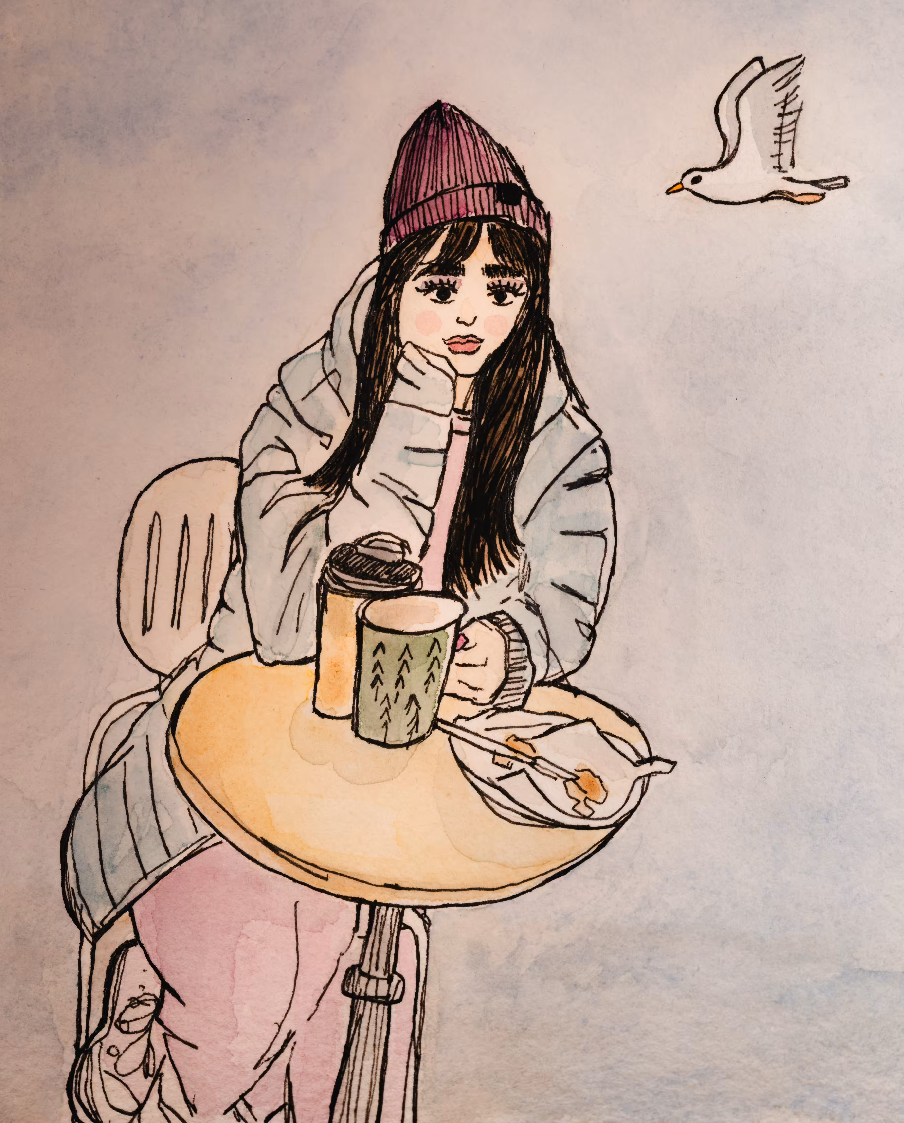 Meeting with a seagull named Hope 
