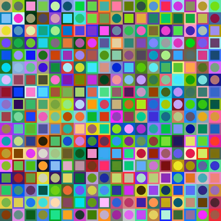 Square Dot Composition #134