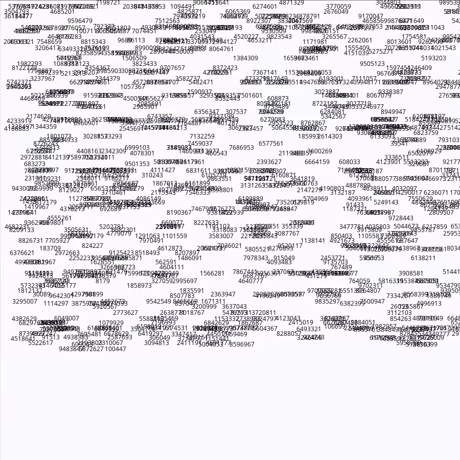 Painting by Random Prime Numbers #27