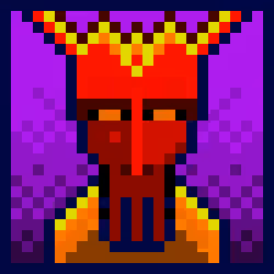 ✜ SKULL SEAL FIRE - Pixel Art ✜