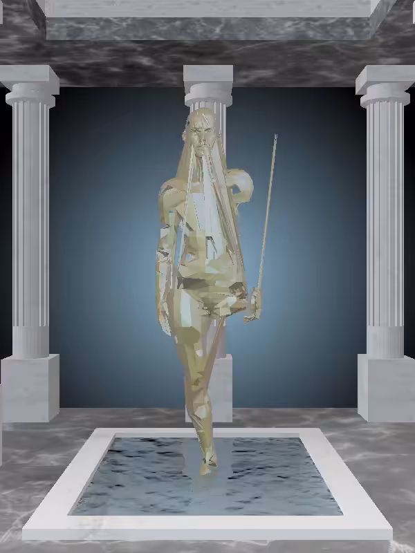 HeavenComputer: The Fragmented Threatening Olive Rust Woman #3831