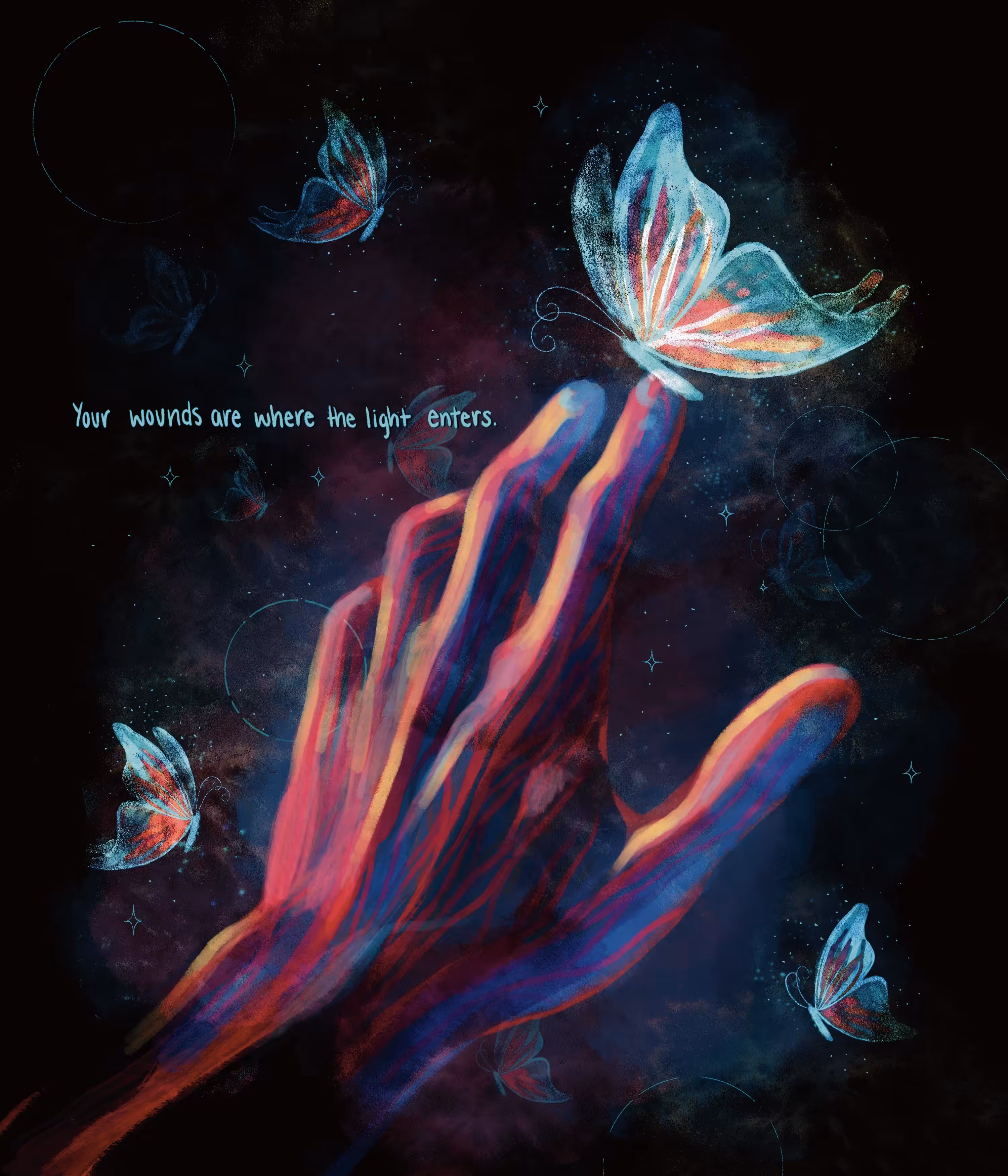 Your Wounds Are Where The Light Enters 