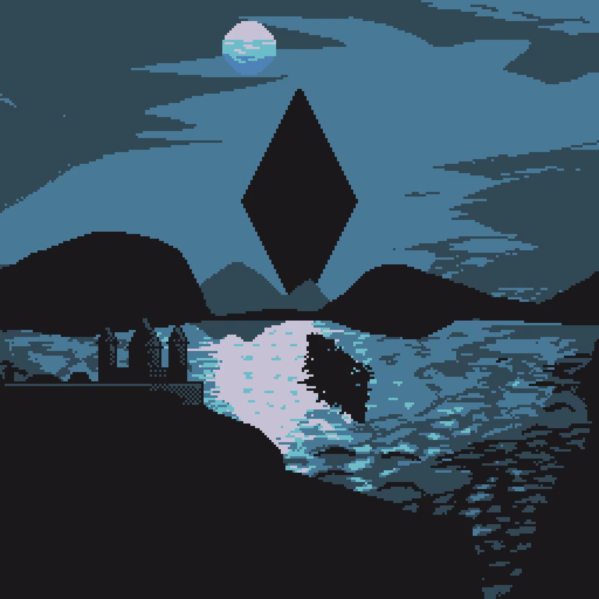 Pixel Sunset #68