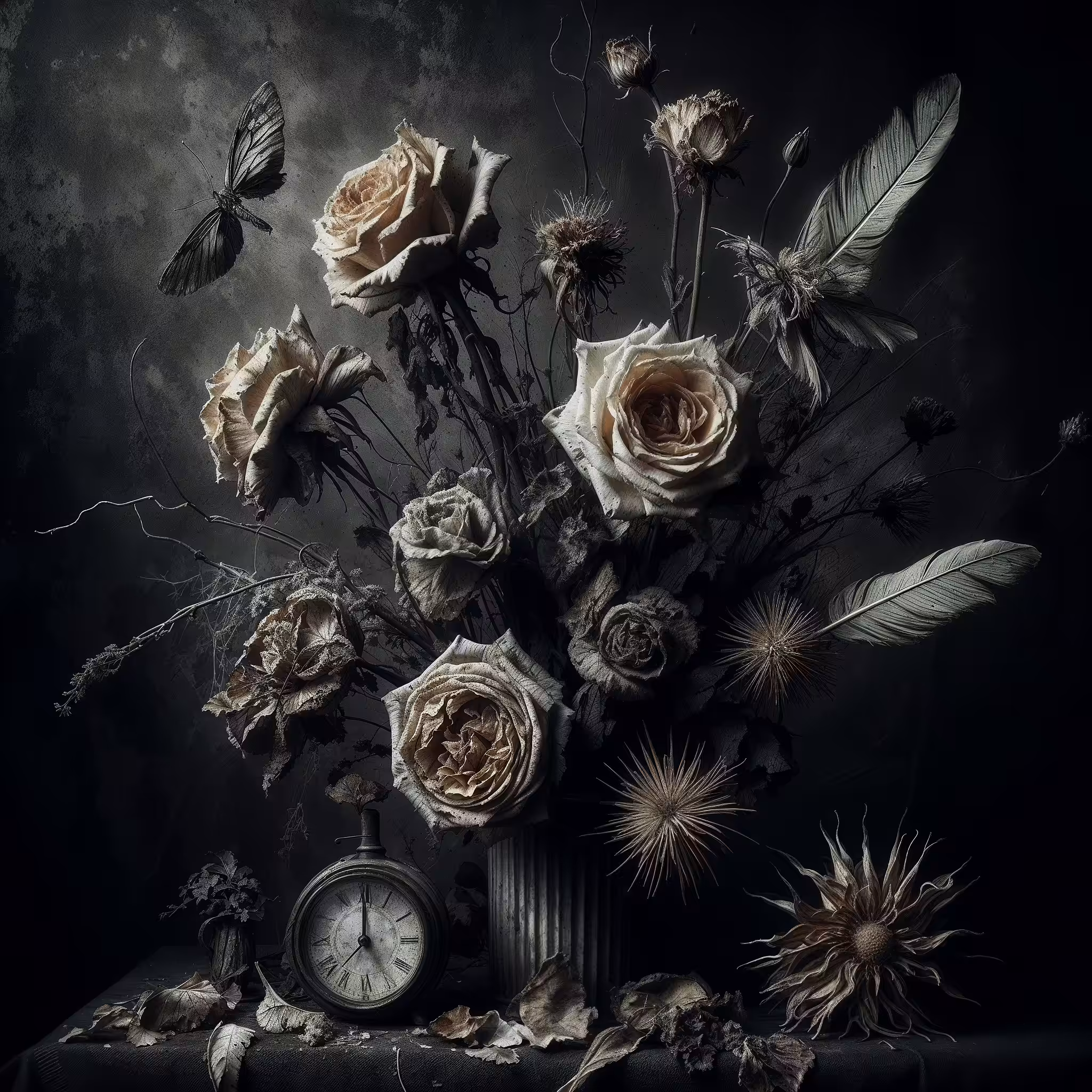 Artful Nightmares: AI-Rendered Darkness: Fleeting Echoes of Time