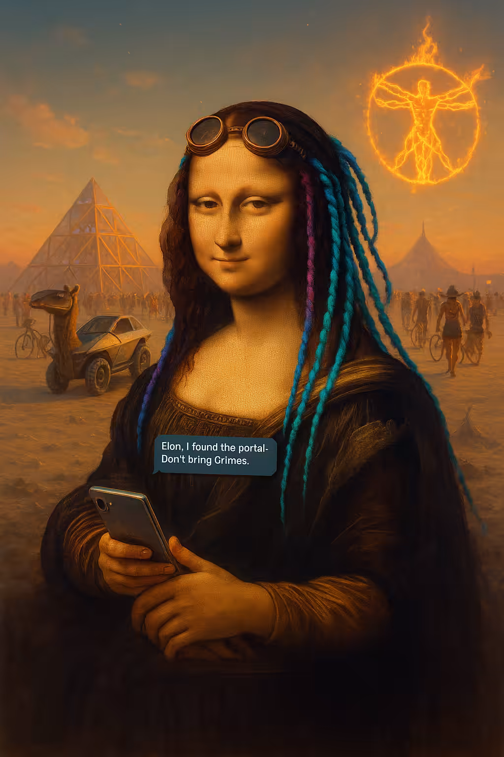 Mona at Burning Man