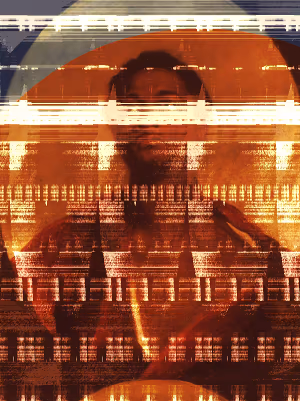 Head of a Man Glitch Series
