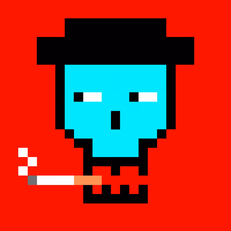 Pixel skull #8