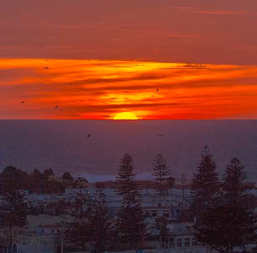 Sunset in Oualidia, Morocco